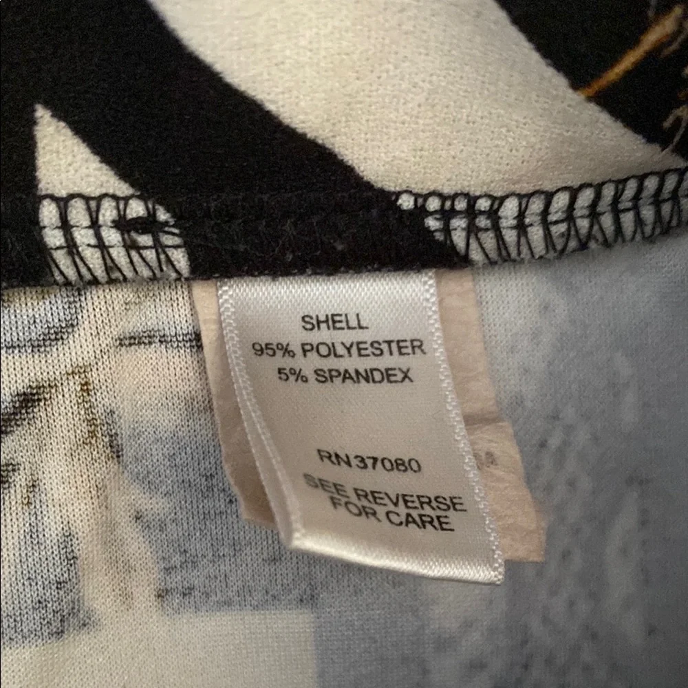 🍯C Est. 1946 Black and White Mixed Print Knee-Length Pencil Skirt - Picture 3 of 5